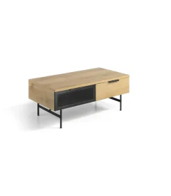 Mesa de centro Elia acabado roble, 110 cm (largo) x 60 cm (ancho) x 43 cm (alto)