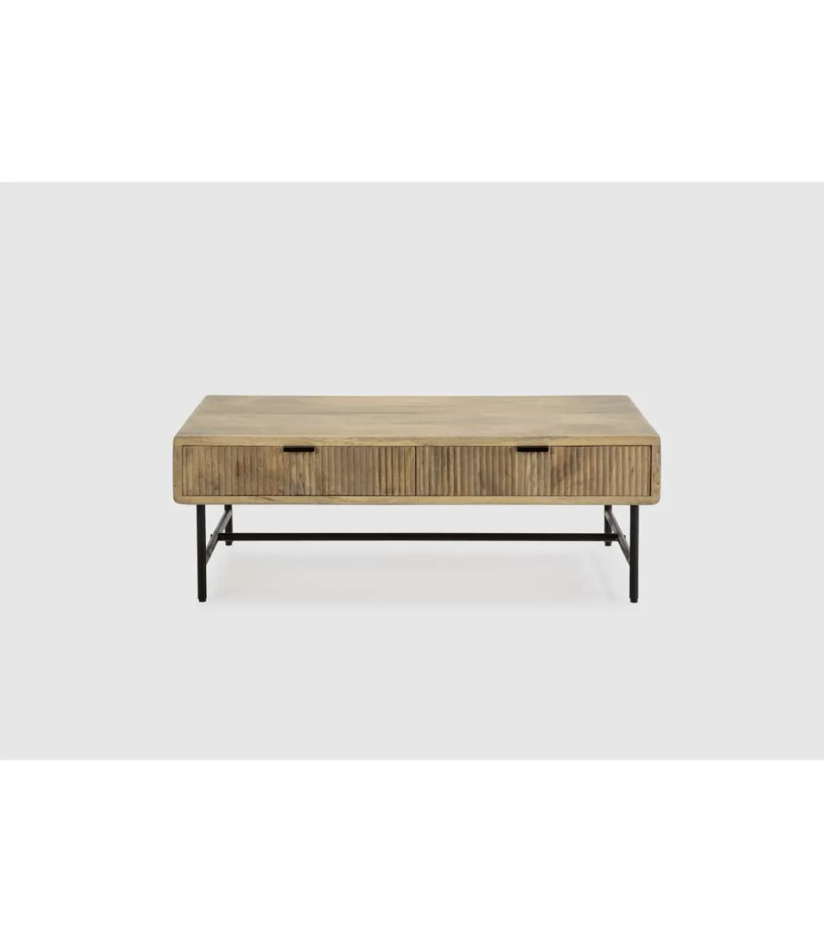 Mesa de centro Michel acabado madera de mango, 45cm(alto) 120cm(ancho) 60cm(fondo).