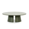 Mesa de centro modelo Cep varios acabado verde, 110cm(ancho) 36.5cm(alto) 110cm (largo)