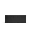 Mesa de centro modelo Doric 2 cajones acabado negro, 60cm(ancho) 28cm(alto) 110cm (largo)