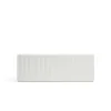 Mesa de centro modelo Doric 2 cajones acabado blanco, 60cm(ancho) 28cm(alto) 110cm (largo)
