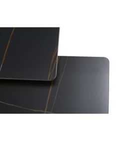 Mesa de centro modelo Jana acabado negro, 43cm(alto) 8cm(ancho) 80m(fondo).
