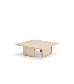 Mesa de centro para comedor modelo Arq acabado roble claro, 100cm(ancho) 35cm(alto) 100cm(largo)