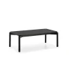 Mesa de centro para comedor modelo Atlas acabado negro, 60cm(ancho) 40cm(alto) 110cm(largo)