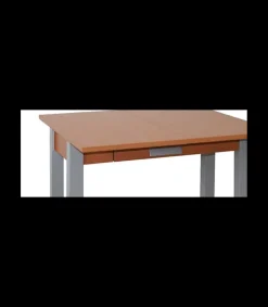 Mesa de cocina Carol con apertura tipo libro acabado cerezo, 80 x 40/80 x 76 cm (largo x ancho x alto)