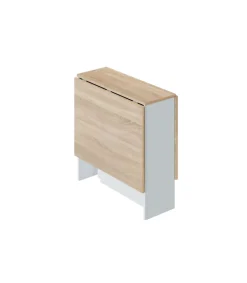 Mesa de cocina con alas abatibles Cosmos 31/86/140cm (ancho) 78cm (alto) 77cm (fondo).