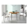 Mesa de cocina extensible tipo libro Fátima acabado roble 90/120 x 90 x 75.5 cm (largo x acho x alto)