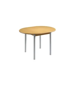 Mesa de cocina extensible tipo libro Fátima acabado roble 90/120 x 90 x 75.5 cm (largo x acho x alto)