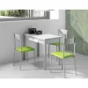 Mesa de cocina extensible Victoria acabado blanco, 100/160 X 60 X 76 cm (largo x ancho x alto)