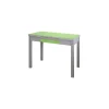 Mesa de cocina extensible Victoria acabado verde, 100/160 X 60 X 76 cm (largo x ancho x alto)