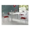 Mesa de cocina Isabella extensible acabado blanco, 100/160 x 60 x 76 cm (largo x ancho x alto)