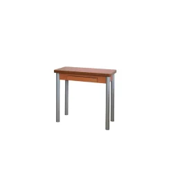 Mesa de cocina Malak con apertura tipo libro acabado cerezo, 80 x 40/80 x 76 cm (largo x ancho x alto)