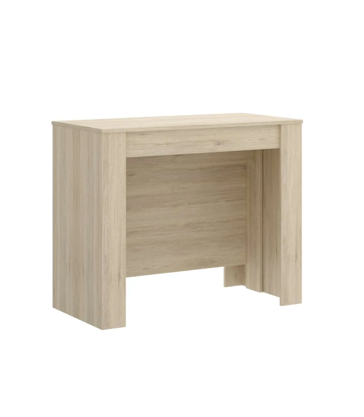 Mesa de comedor Bailen multifunción extensible en madera natural de 77 cm(alto), 54-101-147-194-240 cm(ancho), 90 cm(largo)