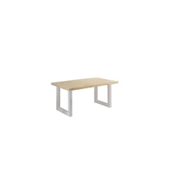 Mesa de comedor fija Loft Outdoor Roble nordish/ blanco, 160cm(ancho) 100cm(fondo) 76cm(alto).