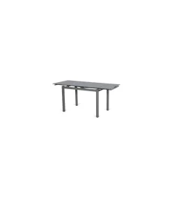 Mesa de cristal extensible para cocina modelo Ara. 85-1135cm(ancho) 76cm(altura) 40cm(fondo)
