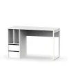 Mesa de escritorio Nolita acabado blanco, 74cm(Alto) 120cm(Ancho) 55cm(Fondo