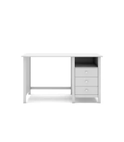 Mesa de estudio 3 cajones Maxi acabado blanco, 74cm(alto) 120cm(ancho) 54cm(fondo)
