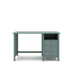 Mesa de estudio 3 cajones Maxi acabado verde petróleo, 74cm(alto) 120cm(ancho) 54cm(fondo)