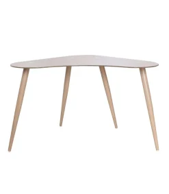 Mesa de estudio Md-Polar acabado cristal marrón, 74cm(alto) x 60cm(ancho) x 120cm(fondo).