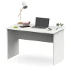 Mesa de oficina Teide en color blanco mate. 76 cm(alto)120 cm(ancho)68 cm(fondo)