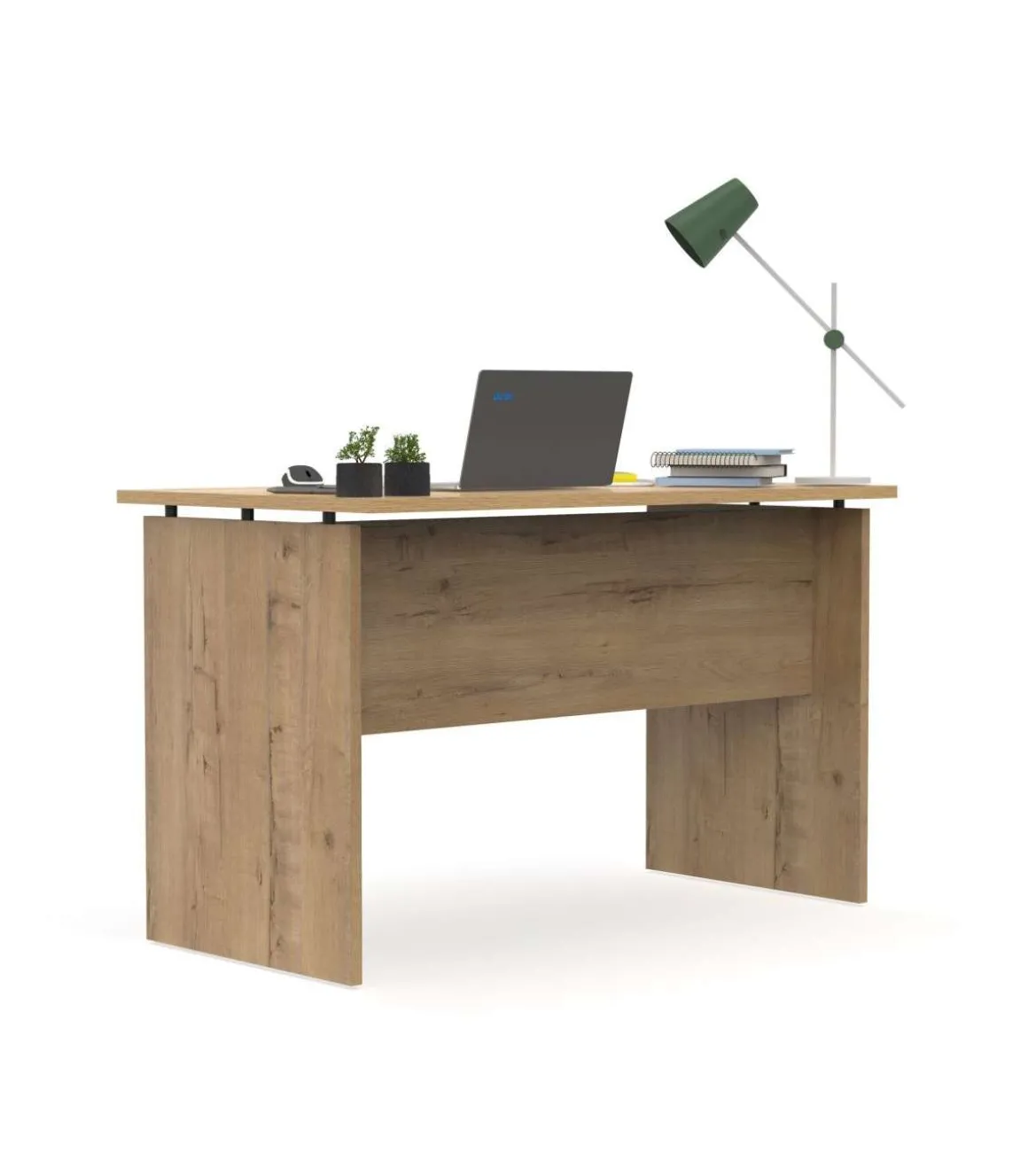 Mesa de oficina Teide en color roble gold. 76 cm(alto)120 cm(ancho)78 cm(fondo)