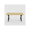 Mesa de salón modelo Cárite acabado haya. 160cm(ancho) 77cm(altura) 90cm(fondo)