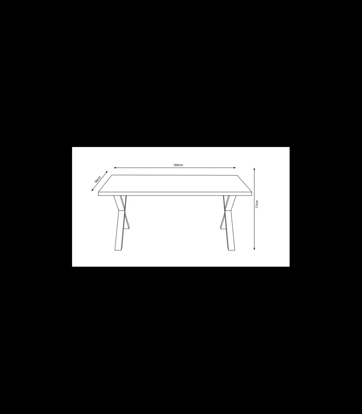 Mesa de salón modelo Cárite acabado haya. 160cm(ancho) 77cm(altura) 90cm(fondo)