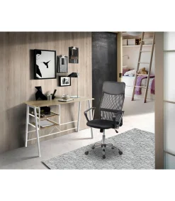 Mesa escritorio con baldas Ines, 120 x 52 x 76.5 cm (largo x ancho x alto)