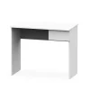 Mesa escritorio Turín con un cajón acabado blanco brillo, 75 cm(alto)90 cm(ancho)50 cm(fondo)
