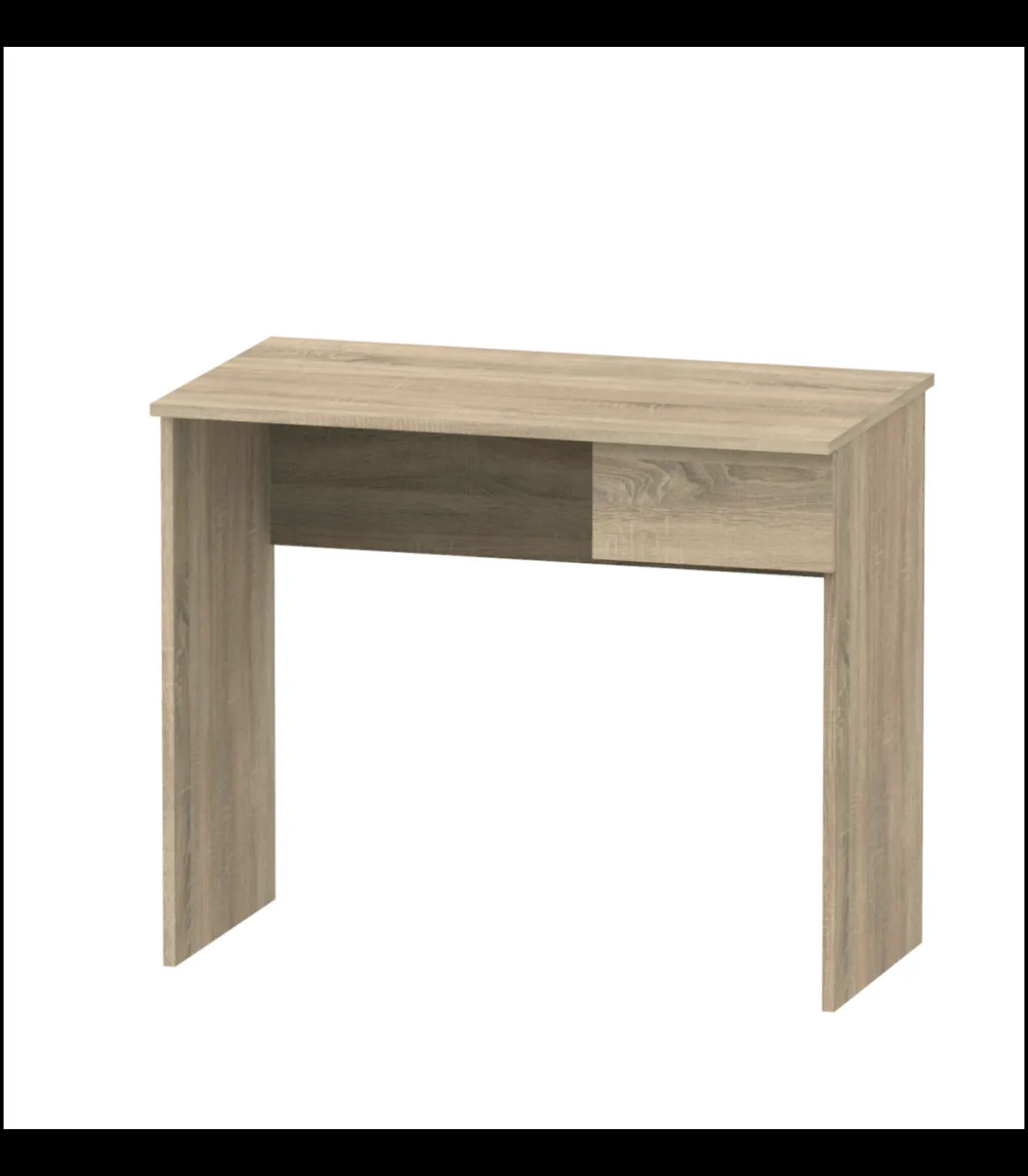 Mesa escritorio Turín con un cajón acabado roble, 75 cm(alto)90 cm(ancho)50 cm(fondo)