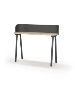 Mesa estudio Mod-634 acabado en color roble/grafito, 40 x 120 x 95 cm (fondo x ancho x alto)