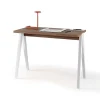 Mesa estudio Mod-629 acabado nogal/blanco, 47x 107 x 78 cm (fondo x ancho x alto)