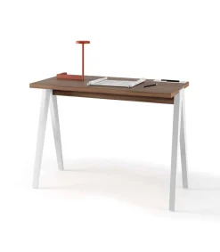 Mesa estudio Mod-629 acabado nogal/blanco, 47x 107 x 78 cm (fondo x ancho x alto)