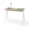 Mesa estudio Mod-629 acabado roble/blanco, 47x 107 x 78 cm (fondo x ancho x alto)