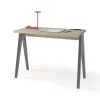 Mesa estudio Mod-629 acabado roble/gris, 47x 107 x 78 cm (fondo x ancho x alto)