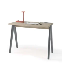 Mesa estudio Mod-629 acabado roble/gris, 47x 107 x 78 cm (fondo x ancho x alto)