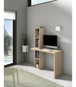 Mesa estudio Mod-Helsinki acabado roble, 52 x 106 x 149 cm (fondo x ancho x alto)