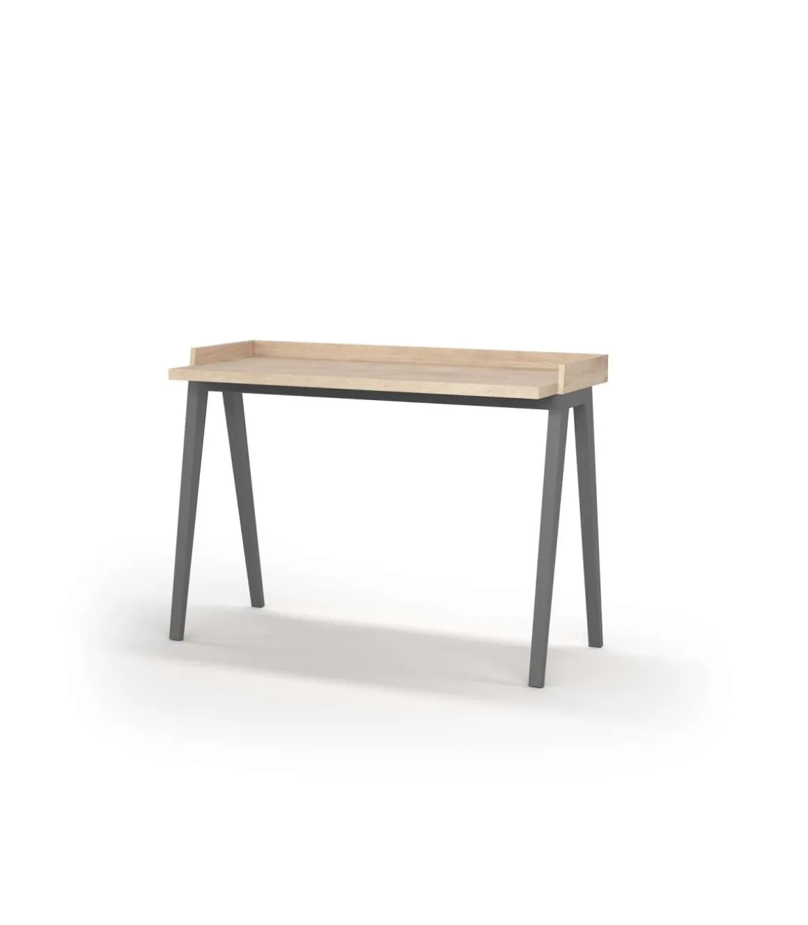 Mesa estudio Mod-Nairobi acabado roble/gris, 47 x 110 x 81 cm (fondo x ancho x alto)