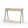 Mesa estudio Mod-Nairobi acabado roble/verde, 47 x 110 x 81 cm (fondo x ancho x alto)