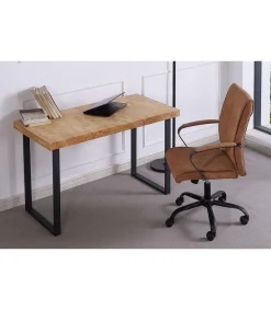 Mesa estudio Natural roble nordish estructura negro 120 cm(ancho) 60 cm(fondo) 73 cm(alto)