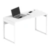 Mesa Estudio Nexus acabado blanco, 76cm(alto) 135cm(ancho) 60cm(fondo).