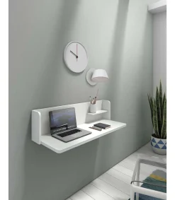 Mesa estudio para colgar Mod-Roman acabado blanco, 35 x 90 x 25 cm (fondo x ancho x alto)