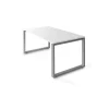 Mesa estudio Skala acabado blanco, 73 cm(alto)160 cm(ancho)80 cm(fondo)