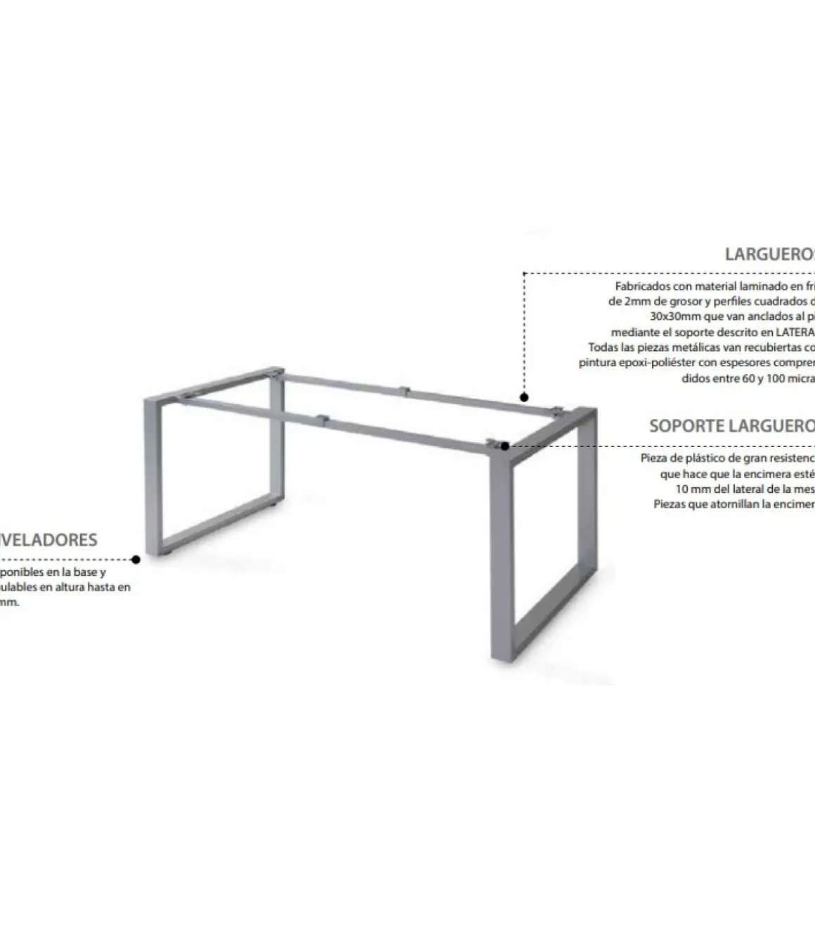 Mesa estudio Skala acabado olmo claro, 73 cm(alto)140 cm(ancho)80 cm(fondo)