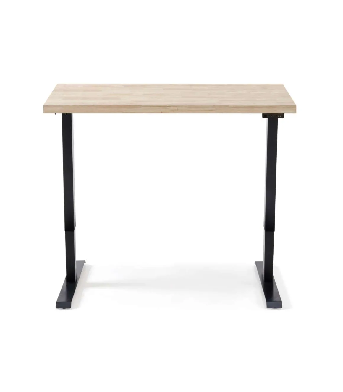 Mesa estudio STAND-140 elevable y motorizada acabado roble nordish/negro, 76/126cm(alto) 120cm(ancho) 70cm(fondo)