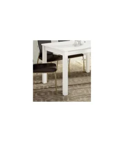 Mesa extensible Padul en blanco. 120/160 x 80 cm x 76 cm