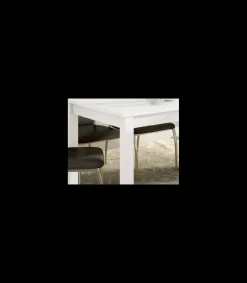 Mesa extensible Padul en roble blanco. 120/160 x 80 cm x 76 cm