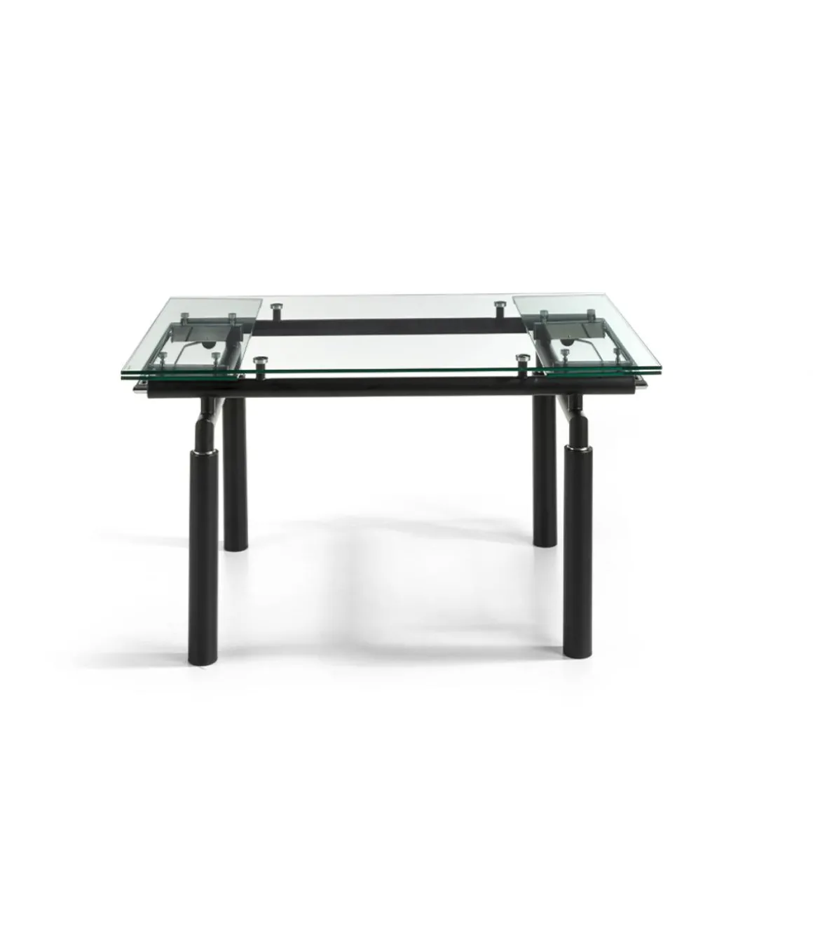 Mesa extensible rectangular sobre de vidrio Camelia, 140/200 x 90 x 76 cm (largo x ancho x alto)