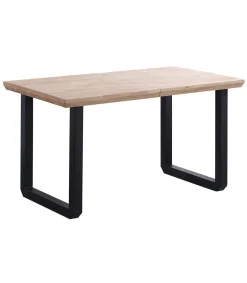 Mesa extensible Roma Roble nordish pata negra 77 cm(alto)140-180-220 cm(ancho)80 cm(largo)