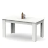 Mesa fija Kia para salón, cocina acabado blanco, 77 cm(alto)140 cm(ancho)80 cm(largo)